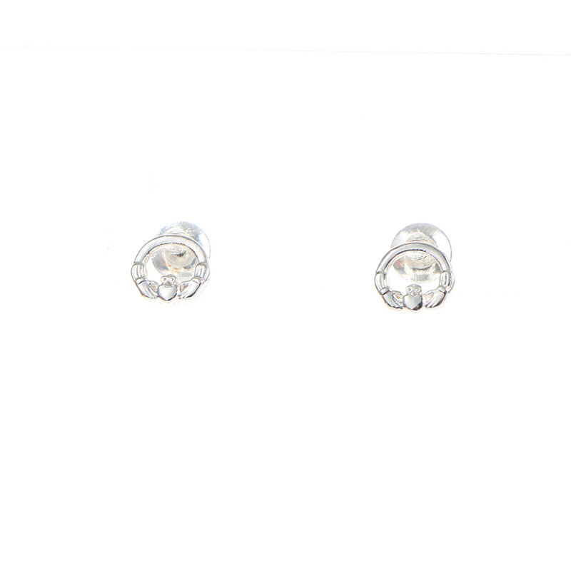 Grá Collection Silver Plated Claddagh Earrings